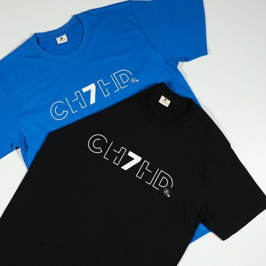 เสื้อยืดคอกลม Ch7HD เสื้อยืดคอกลม ผ้าคอตตอน 100% ใส่สบาย ระบายอากาศดี