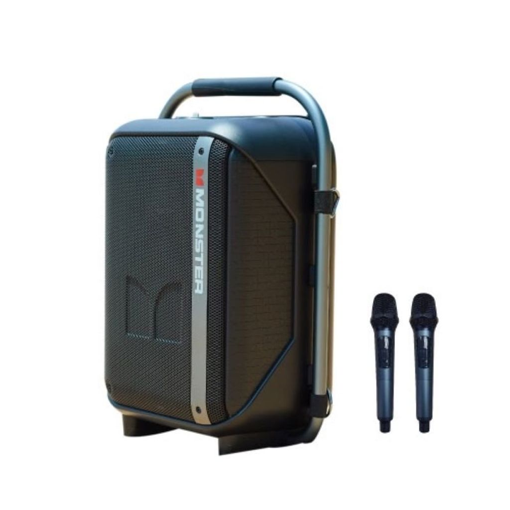 Monster Traveler (Black Grey) with 2 microphones